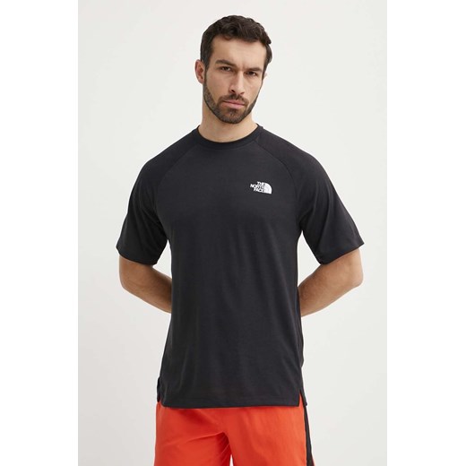 The North Face t-shirt sportowy Foundation kolor czarny gładki NF0A87FQKS71 ze sklepu ANSWEAR.com w kategorii T-shirty męskie - zdjęcie 171940394
