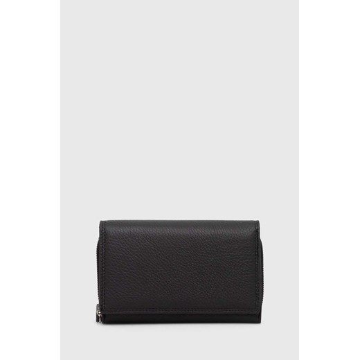 Answear Lab portfel skórzany damski kolor czarny ze sklepu ANSWEAR.com w kategorii Portfele damskie - zdjęcie 171940521