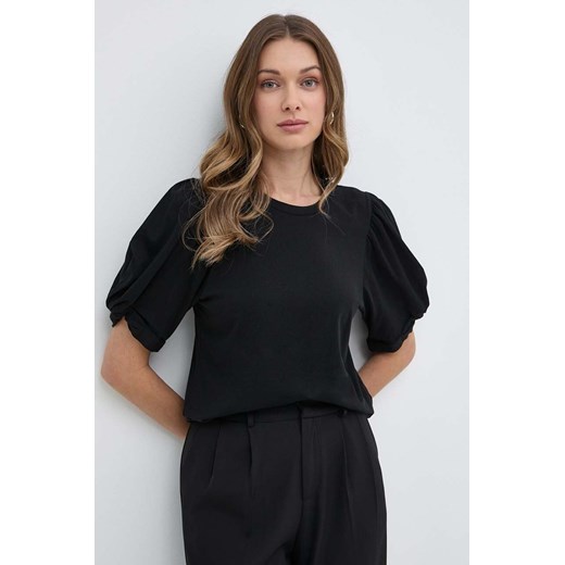 Silvian Heach t-shirt bawełniany damski kolor czarny ze sklepu ANSWEAR.com w kategorii Bluzki damskie - zdjęcie 171940580
