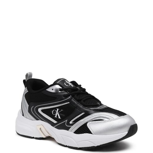 CALVIN KLEIN JEANS Sneakersy RETRO TENNIS | z dodatkiem skóry 38 okazja Gomez Fashion Store