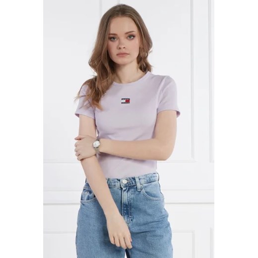 Bluzka damska Tommy Jeans z okrągłym dekoltem