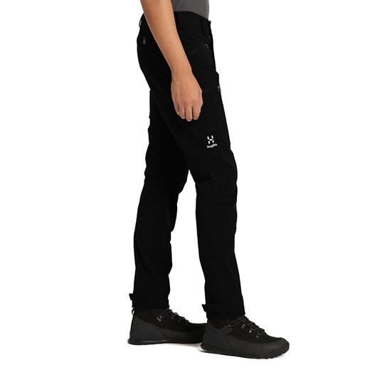 Spodnie męskie czarne Haglöfs z poliamidu 