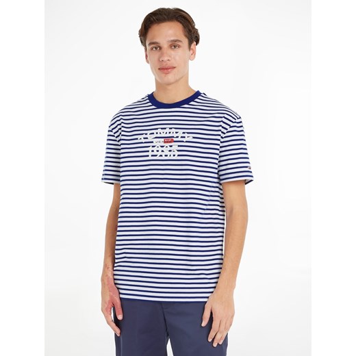 TOMMY JEANS Koszulka w kolorze niebiesko-białym ze sklepu Limango Polska w kategorii T-shirty męskie - zdjęcie 171946293