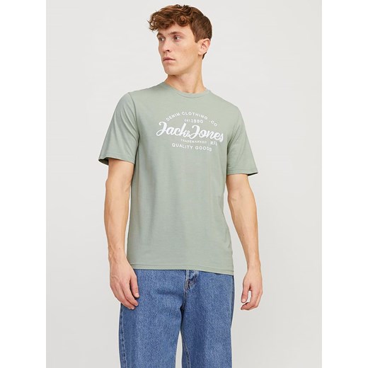 Jack &amp; Jones Koszulka w kolorze zielonym ze sklepu Limango Polska w kategorii T-shirty męskie - zdjęcie 171947314
