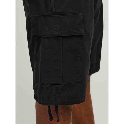 Spodenki męskie czarne Jack & Jones bawełniane