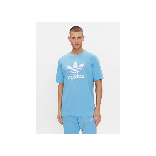 adidas T-Shirt adicolor Trefoil IR7980 Niebieski Regular Fit ze sklepu MODIVO w kategorii T-shirty męskie - zdjęcie 171948381