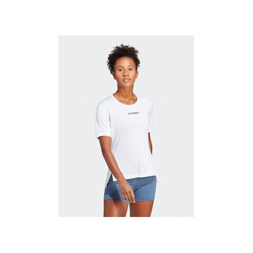 adidas Koszulka techniczna Terrex Multi T-Shirt HM4040 Biały Regular Fit ze sklepu MODIVO w kategorii Bluzki damskie - zdjęcie 171948401
