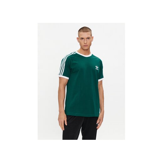 adidas T-Shirt adicolor Classics 3-Stripes IM9387 Zielony Slim Fit ze sklepu MODIVO w kategorii T-shirty męskie - zdjęcie 171948464