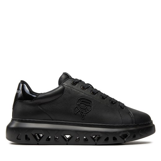 Sneakersy KARL LAGERFELD KL54530 Black Lthr/Mono 00X ze sklepu eobuwie.pl w kategorii Buty sportowe męskie - zdjęcie 171949083