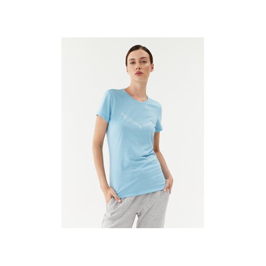 Salewa Koszulka techniczna Solid Dry W 27019 Niebieski Regular Fit ze sklepu MODIVO w kategorii Bluzki damskie - zdjęcie 171949364