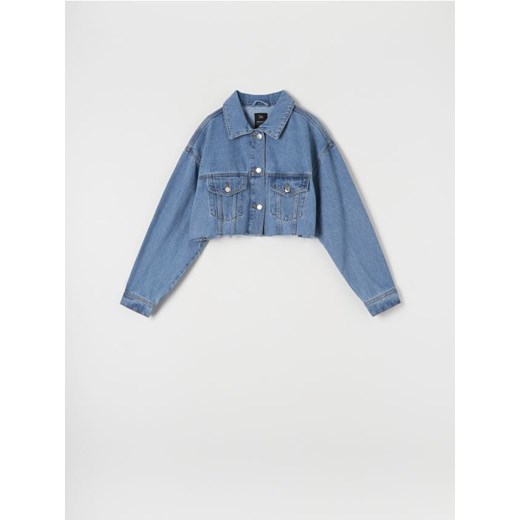 Sinsay - Kurtka jeansowa - niebieski ze sklepu Sinsay w kategorii Kurtki damskie - zdjęcie 171950081