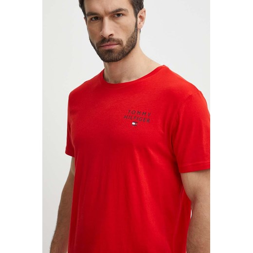 Tommy Hilfiger t-shirt lounge bawełniany kolor czerwony melanżowy UM0UM02916 ze sklepu ANSWEAR.com w kategorii T-shirty męskie - zdjęcie 171950672