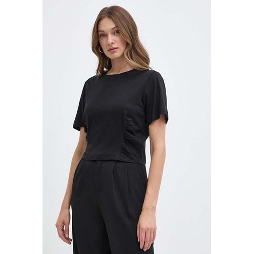 Silvian Heach t-shirt bawełniany damski kolor czarny ze sklepu ANSWEAR.com w kategorii Bluzki damskie - zdjęcie 171951174