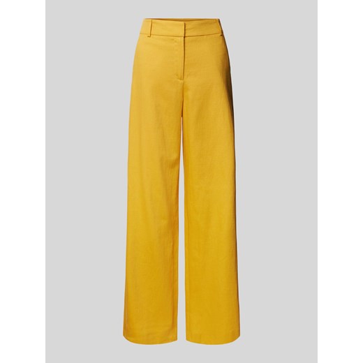 Spodnie z lamowanymi kieszeniami z tyłu ze sklepu Peek&Cloppenburg  w kategorii Spodnie damskie - zdjęcie 171951902