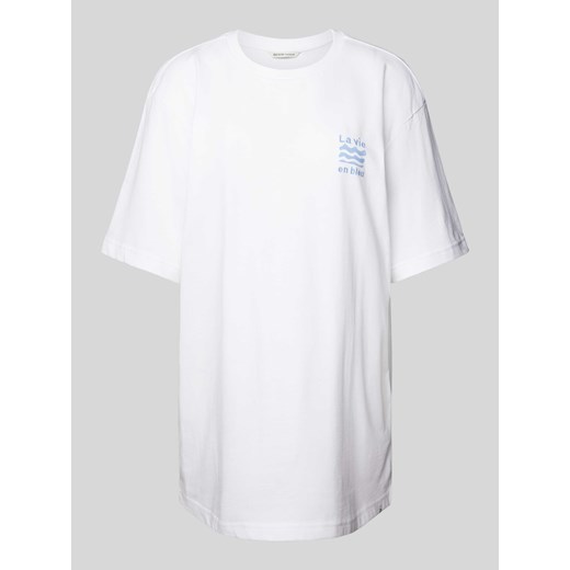 T-shirt o kroju oversized z wyhaftowanym napisem ze sklepu Peek&Cloppenburg  w kategorii Bluzki damskie - zdjęcie 171952081