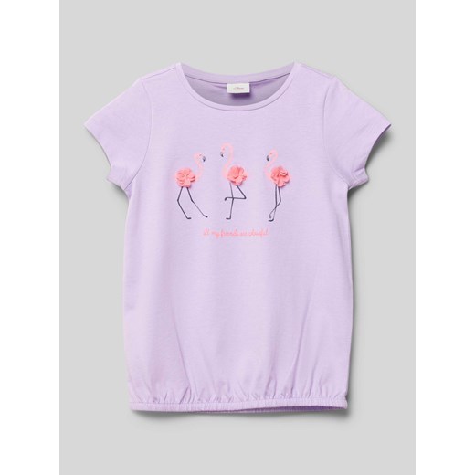T-shirt z nadrukowanym motywem ze sklepu Peek&Cloppenburg  w kategorii Bluzki dziewczęce - zdjęcie 171952364