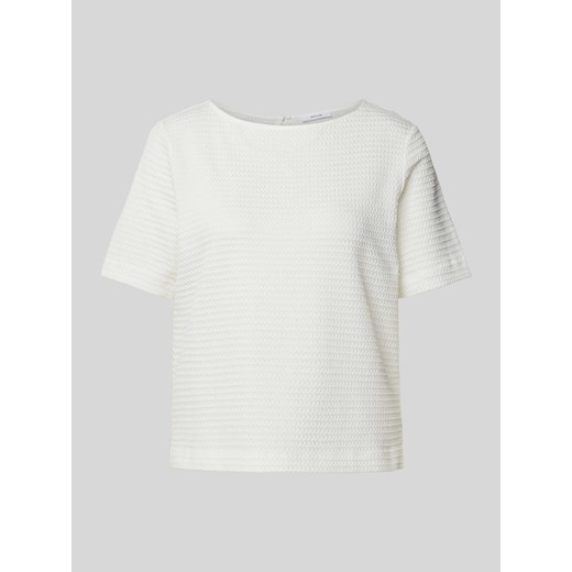 T-shirt z fakturowanym wzorem model ‘Serke’ ze sklepu Peek&Cloppenburg  w kategorii Bluzki damskie - zdjęcie 171952433