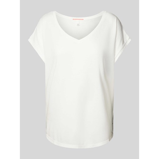 T-shirt z dekoltem w serek ze sklepu Peek&Cloppenburg  w kategorii Bluzki damskie - zdjęcie 171952471
