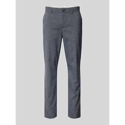 Spodnie do garnituru o kroju slim fit z delikatną fakturą model ‘ROBERT’ ze sklepu Peek&Cloppenburg  w kategorii Spodnie męskie - zdjęcie 171952722
