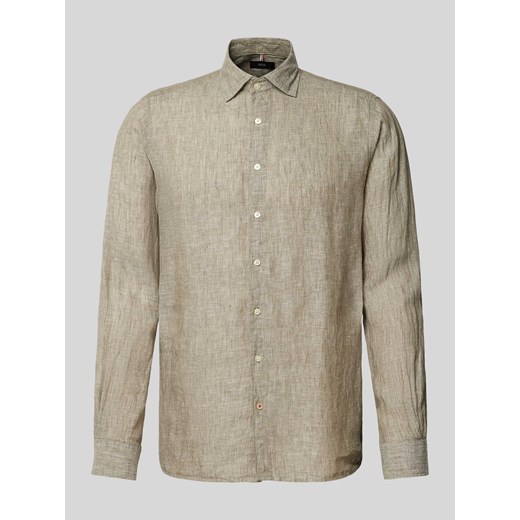 Koszula casualowa o kroju regular fit z lnu model ‘Steven’ ze sklepu Peek&Cloppenburg  w kategorii Koszule męskie - zdjęcie 171952873