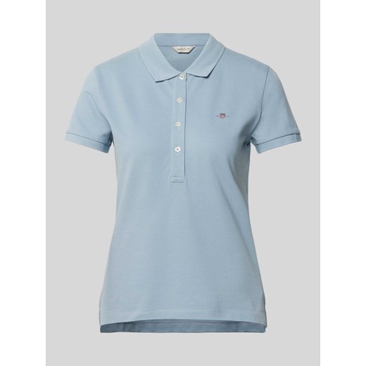 Koszulka polo o kroju slim fit z wyhaftowanym logo ze sklepu Peek&Cloppenburg  w kategorii Bluzki damskie - zdjęcie 171952984