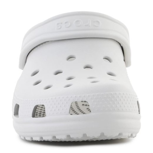 Białe klapki męskie Crocs bez zapięcia z gumy na lato