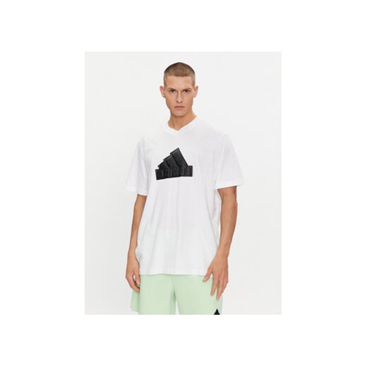adidas T-Shirt IN1623 Biały Loose Fit ze sklepu MODIVO w kategorii T-shirty męskie - zdjęcie 171953741