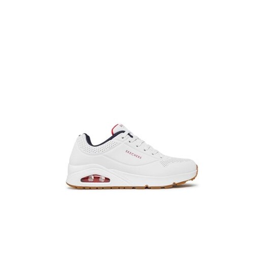 Skechers Sneakersy Uno Stand On Air 52458/WNVR Biały ze sklepu MODIVO w kategorii Buty sportowe męskie - zdjęcie 171953753