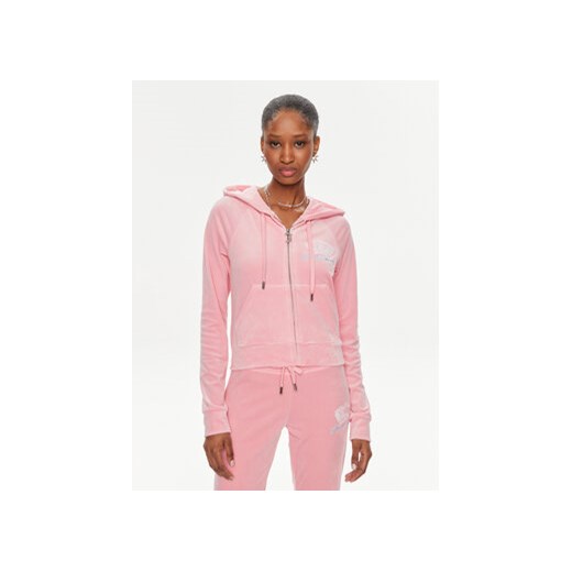 Juicy Couture Bluza Madison JCWAS23329 Różowy Slim Fit ze sklepu MODIVO w kategorii Bluzy damskie - zdjęcie 171953833