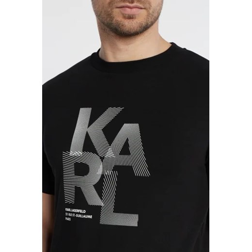 Karl Lagerfeld t-shirt męski z krótkim rękawem na lato 