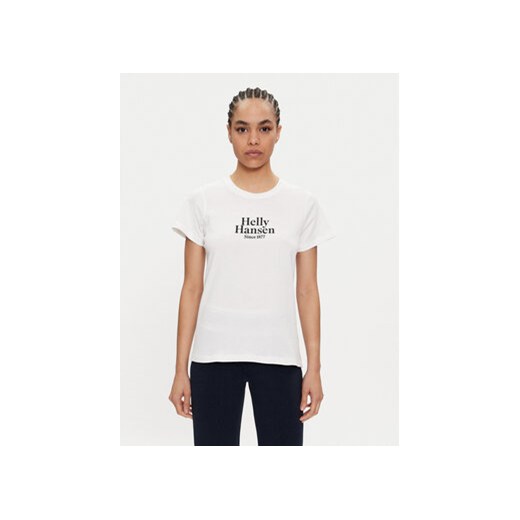 Helly Hansen T-Shirt W Core Graphic T-Shirt 54080 Biały Regular Fit ze sklepu MODIVO w kategorii Bluzki damskie - zdjęcie 171956241