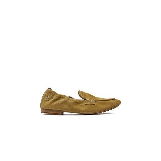 Tommy Hilfiger Lordsy Th Suede Moccasin FW0FW07714 Khaki ze sklepu MODIVO w kategorii Lordsy damskie - zdjęcie 171956252