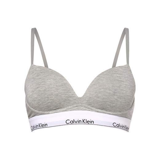 Calvin Klein Damski biustonosz push-up Kobiety Bawełna szary marmurkowy ze sklepu vangraaf w kategorii Biustonosze - zdjęcie 171956732