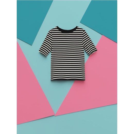 Sinsay - Koszulka w prążki - wielobarwny ze sklepu Sinsay w kategorii Bluzki damskie - zdjęcie 171958183
