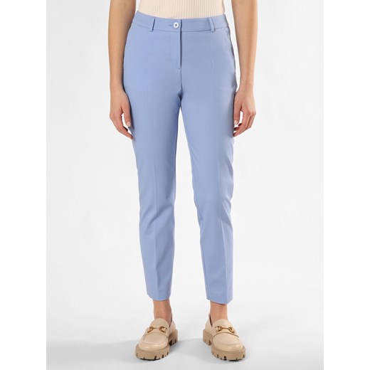 Marie Lund Spodnie Kobiety Stretch jasnoniebieski wypukły wzór tkaniny ze sklepu vangraaf w kategorii Spodnie damskie - zdjęcie 171960863
