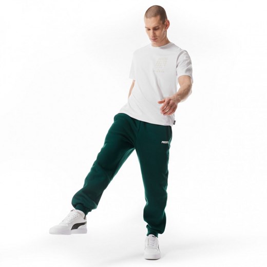 Męskie spodnie dresowe Prosto Digo - zielone ze sklepu Sportstylestory.com w kategorii Spodnie męskie - zdjęcie 171961941