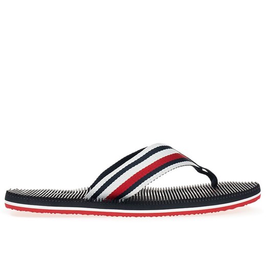 Japonki Tommy Hilfiger Massage Footbed Oly Beach Sandal FM0FM05025-DW5 - granatowe ze sklepu streetstyle24.pl w kategorii Klapki męskie - zdjęcie 171962112