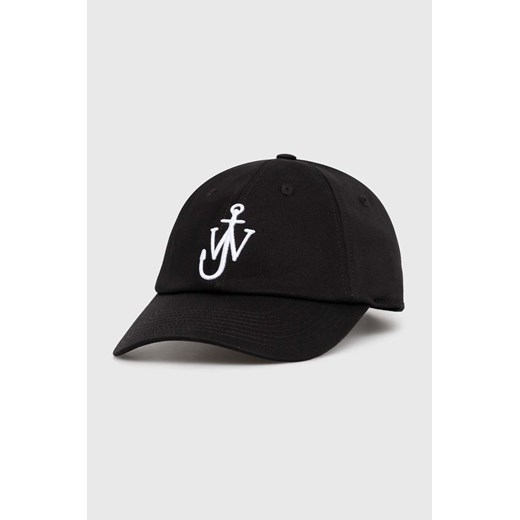 JW Anderson czapka z daszkiem bawełniana Baseball Cap kolor czarny z aplikacją AC0198.FA0349.999 ze sklepu PRM w kategorii Czapki z daszkiem damskie - zdjęcie 171962313
