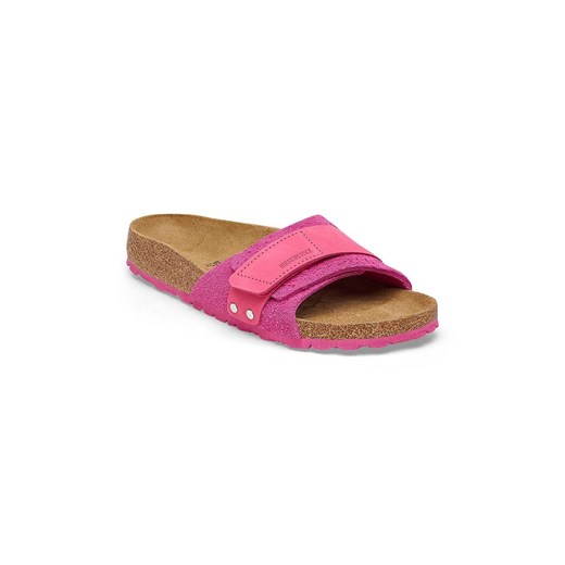 Birkenstock klapki zamszowe Oita damskie kolor różowy 1026546 40 PRM