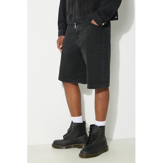 Carhartt WIP szorty jeansowe Landon męskie kolor czarny I030469.8906 ze sklepu PRM w kategorii Spodenki męskie - zdjęcie 171962734