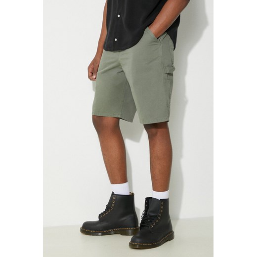 Carhartt WIP szorty jeansowe Single Knee Short męskie kolor zielony I031504.1YFGD ze sklepu PRM w kategorii Spodenki męskie - zdjęcie 171962742