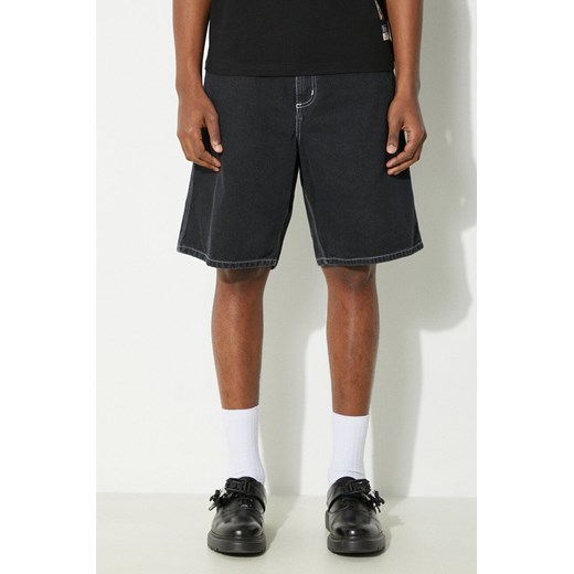 Carhartt WIP szorty jeansowe Simple Short męskie kolor czarny I033333.8906 ze sklepu PRM w kategorii Spodenki męskie - zdjęcie 171962762
