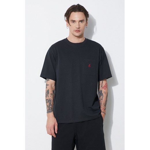 Gramicci t-shirt bawełniany One Point męski kolor czarny z aplikacją G304.OGJ ze sklepu PRM w kategorii T-shirty męskie - zdjęcie 171962914