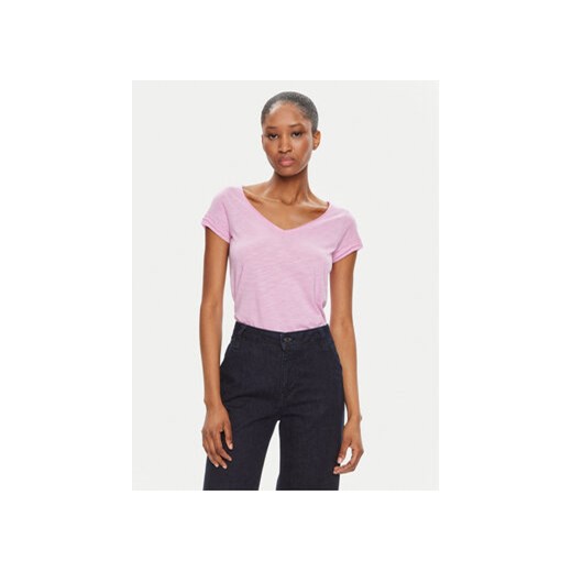 Sisley T-Shirt 3TNHL400E Różowy Regular Fit ze sklepu MODIVO w kategorii Bluzki damskie - zdjęcie 171963273
