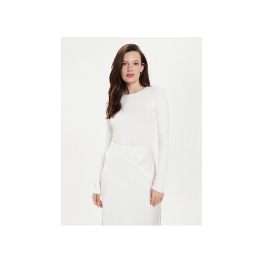 Gina Tricot Bluzka 21324 Biały Slim Fit ze sklepu MODIVO w kategorii Bluzki damskie - zdjęcie 171963420
