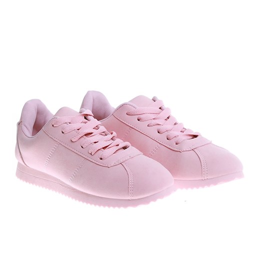Wiązane różowe buty sportowe /E3-2 16155 S195/ Pantofelek24 37 Pantofelek24.pl