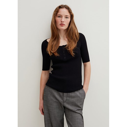 STEFANEL Koszulka w kolorze czarnym Stefanel XS wyprzedaż Limango Polska