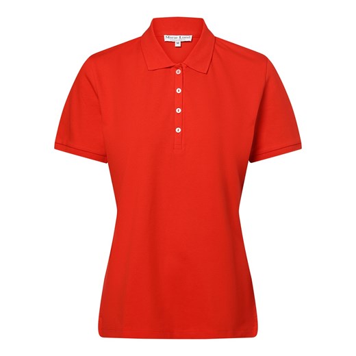 Marie Lund Damska koszulka polo Kobiety Bawełna czerwony jednolity ze sklepu vangraaf w kategorii Bluzki damskie - zdjęcie 171980250