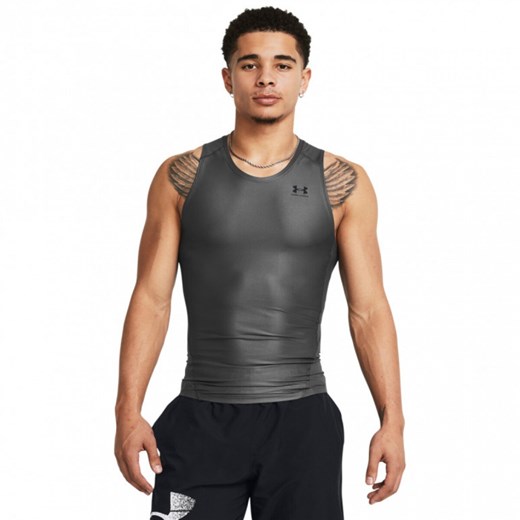 Męski top treningowy Under Armour UA HG IsoChill Comp Tank - szary ze sklepu Sportstylestory.com w kategorii T-shirty męskie - zdjęcie 171982452