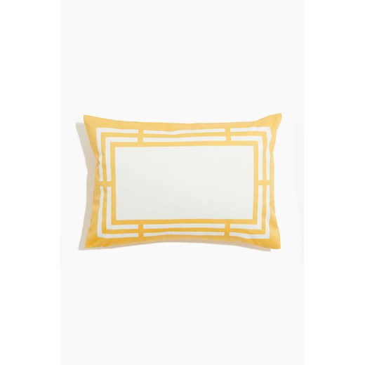 H & M - Bawełniana poszewka na poduszkę - Żółty ze sklepu H&M w kategorii Poszewki na poduszki - zdjęcie 171983264